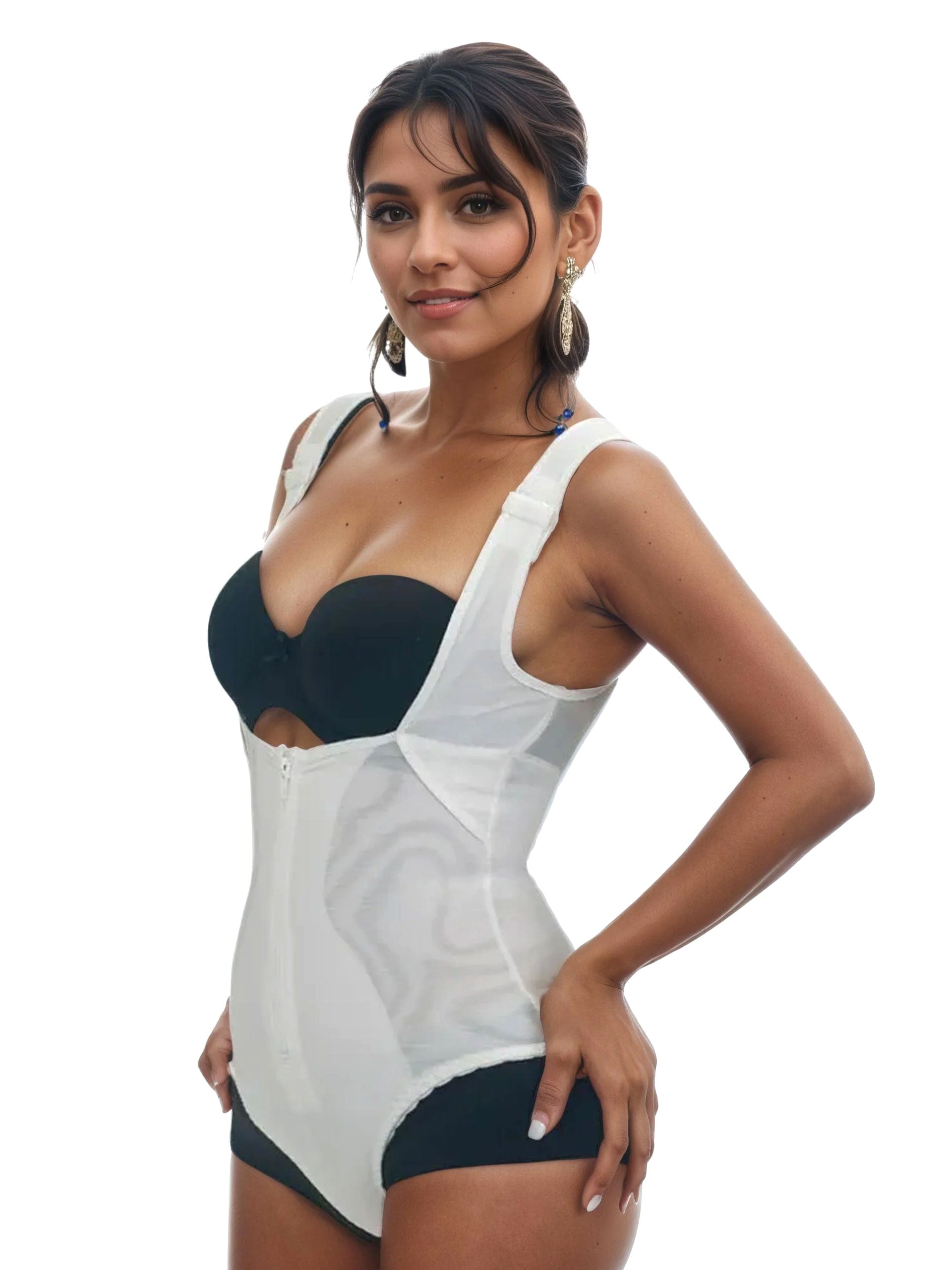 Ardyss Zip Front Braless Panty Body Briefer Style 26