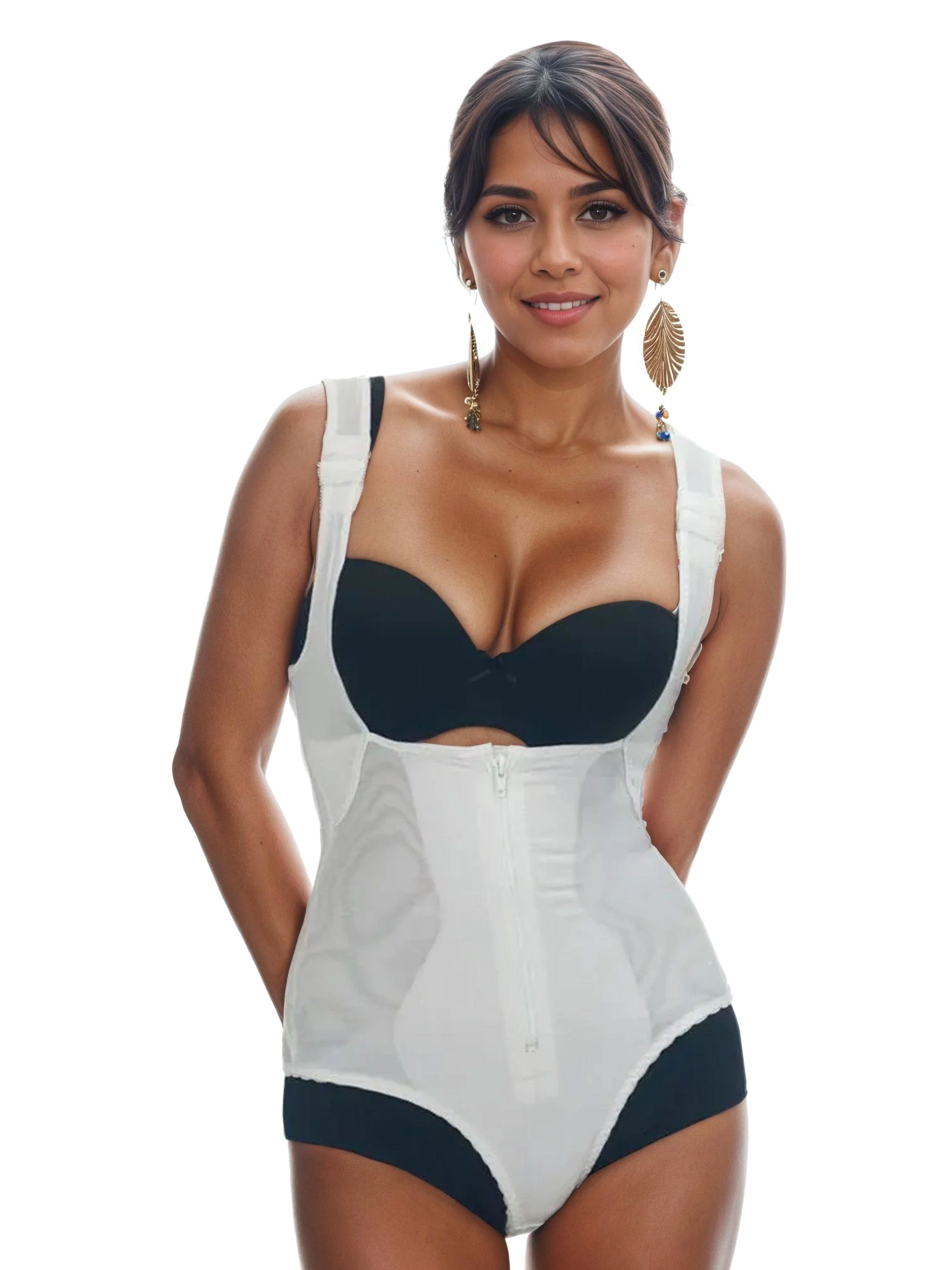 Ardyss Zip Front Braless Panty Body Briefer Style 26